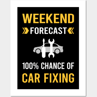 Weekend Forecast Car Fixing Repair Posters and Art